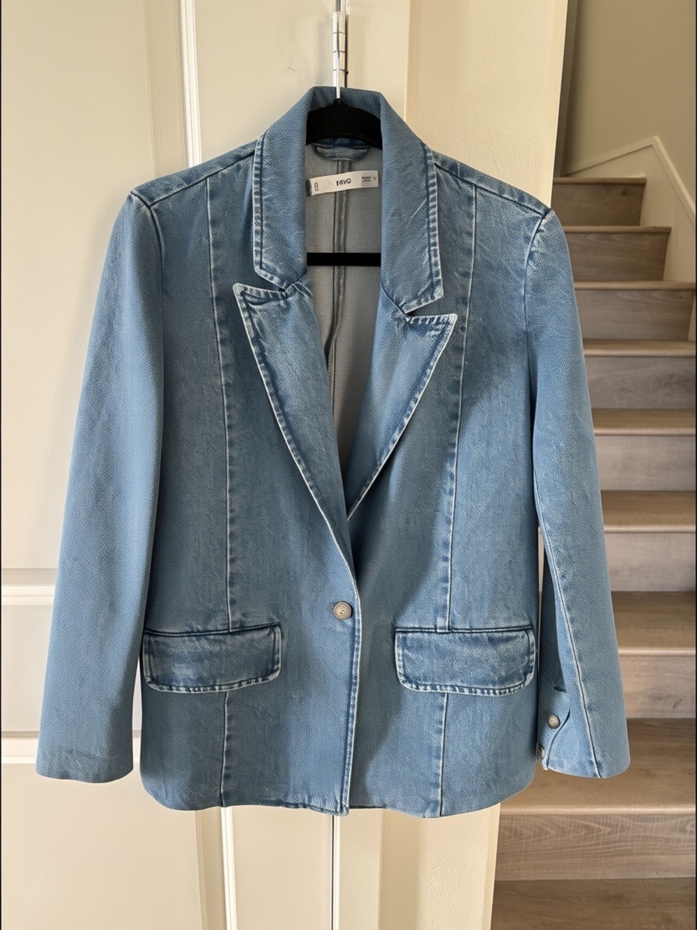 MANGO Blue Denim Blazer - Picture 2 of 11